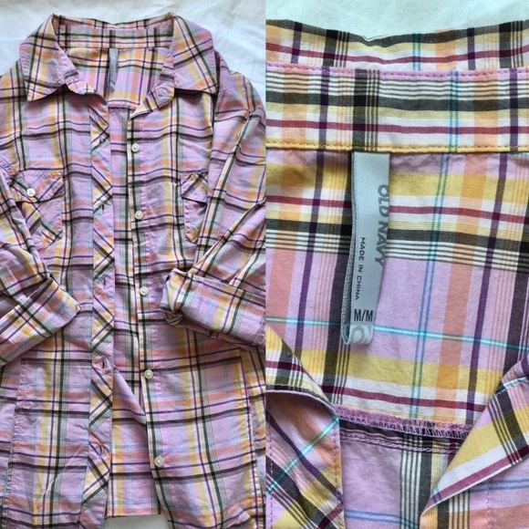 Pink colorful flannel - Picture 3 of 3